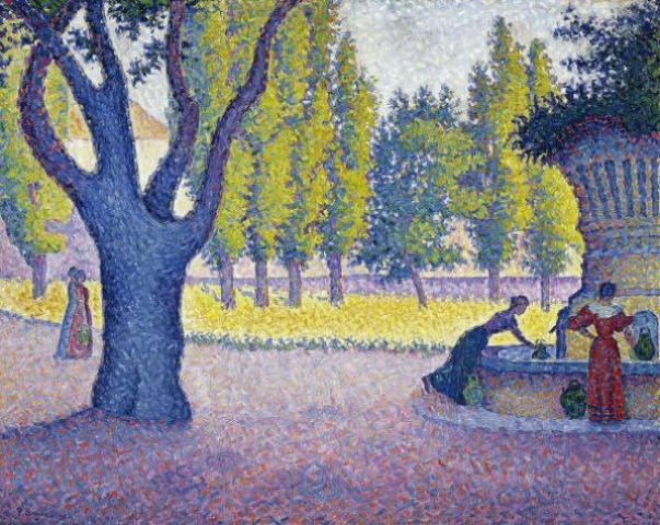 signac-saint-tropez-fontaine-des-lices-1895